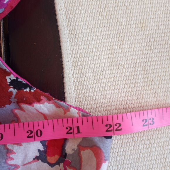 Evan Picone Floral Pleated Sweetheart Neckline Lightweight Cotton Lined Dress 16 - Picture 10 of 13